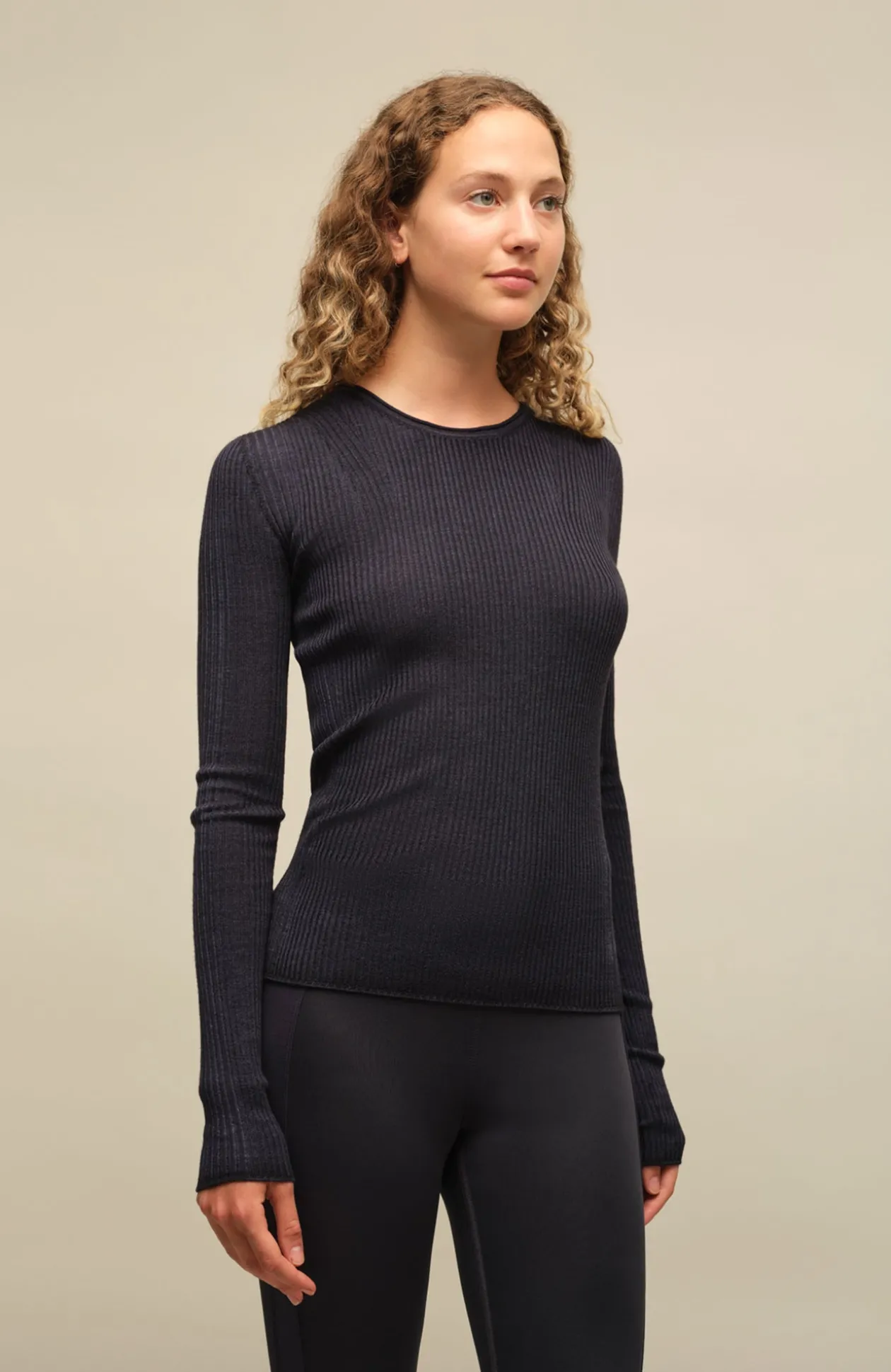 AvrilDyed Rundhals Langarmshirt