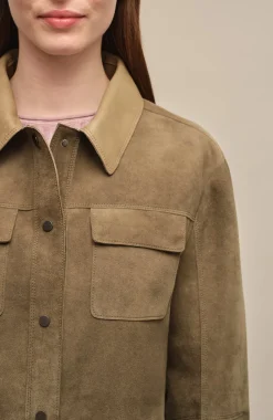 Emely Vintage Leder Hemdjacke