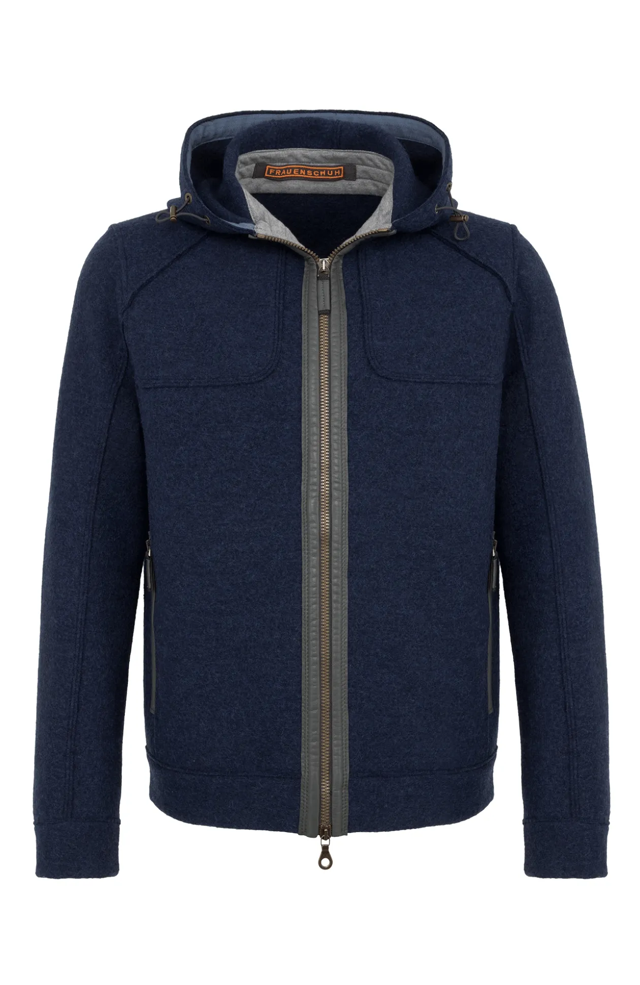 Jeremy Wolljacke mit Kapuze