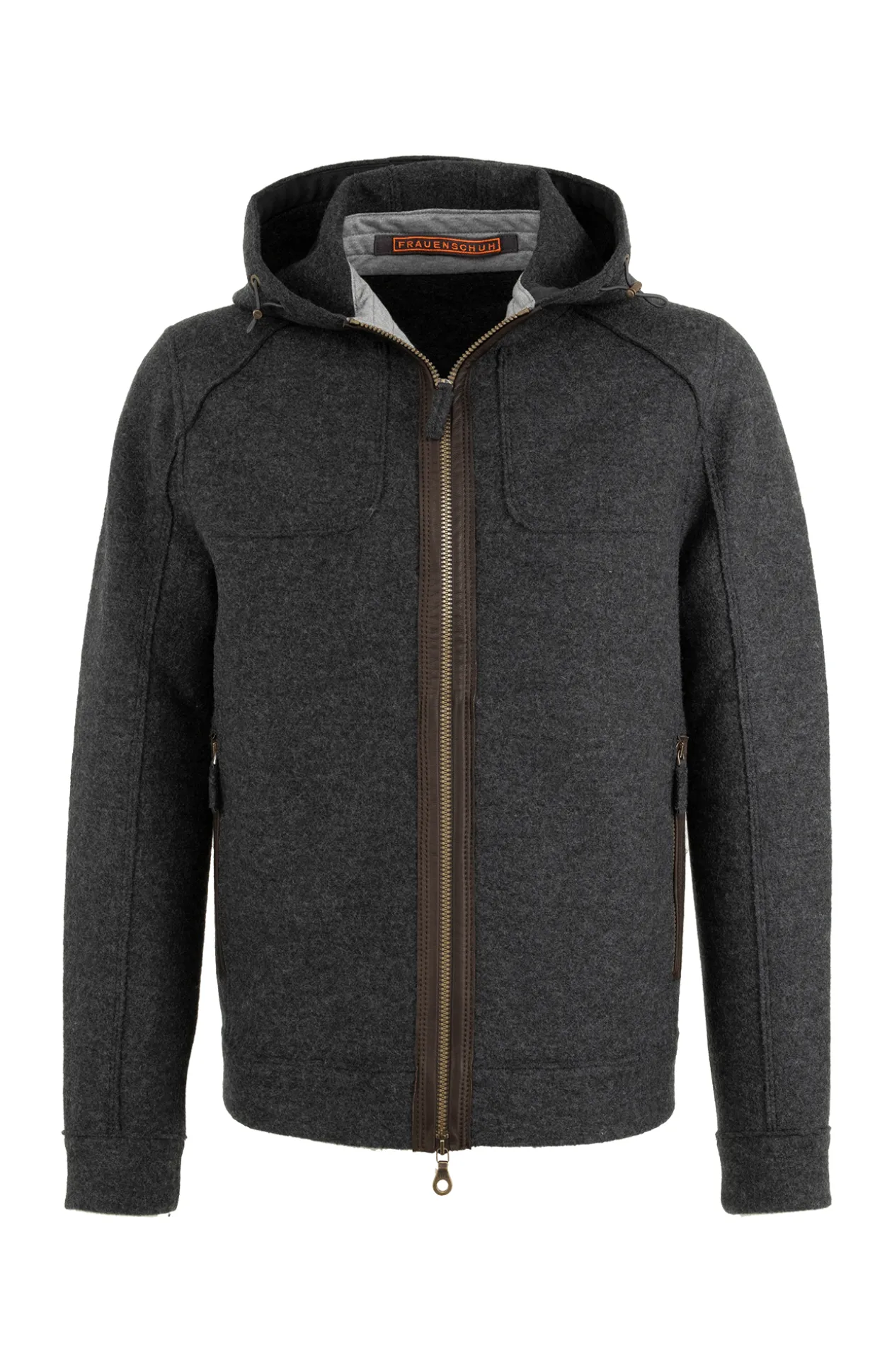 Jeremy Wolljacke mit Kapuze