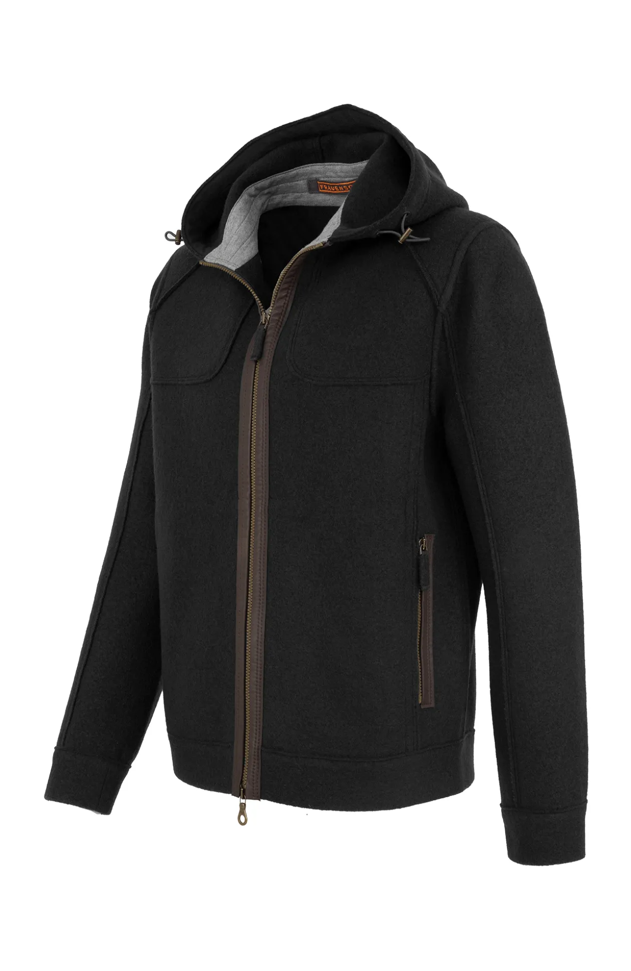 Jeremy Wolljacke mit Kapuze