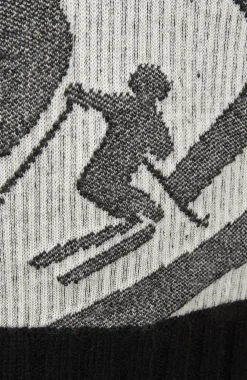 Kaprun Sweater mit Schneespuren Muster
