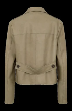 Lin kurzer Nappa Leder Blazer
