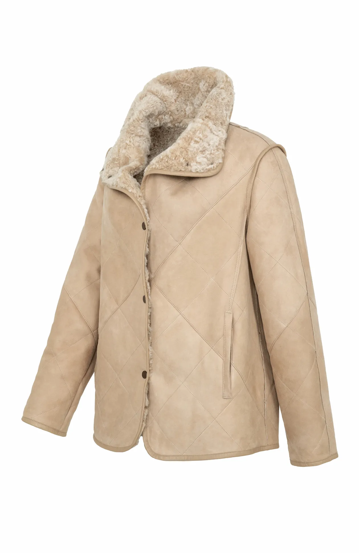 Luana Lammfell Jacke