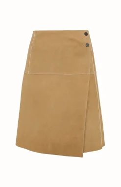 Milly Midi Leder Wickelrock