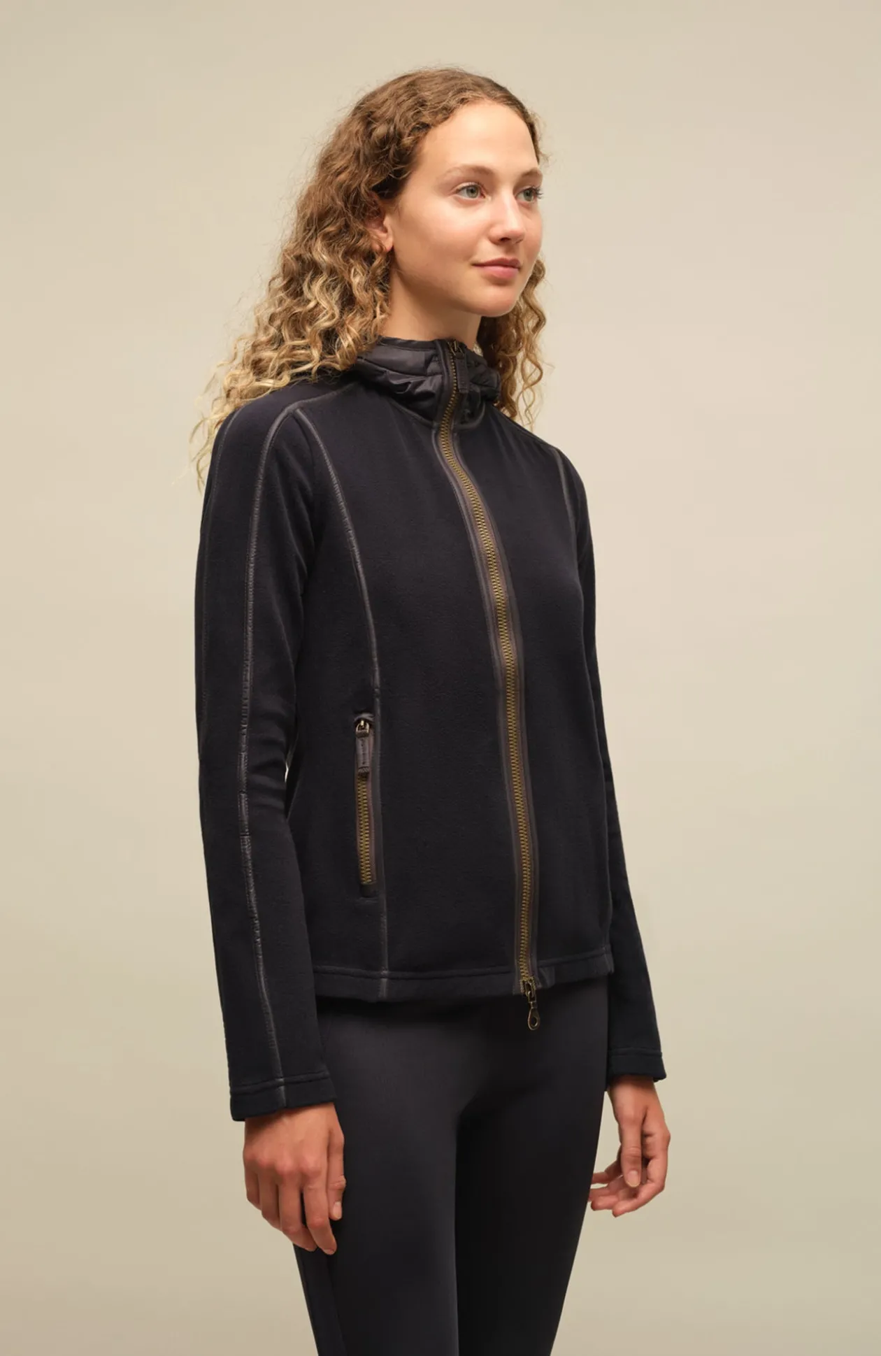 Rania Biodegradable Fleecejacke mit Kapuze
