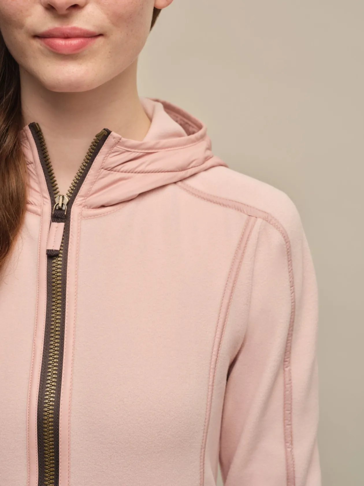 Rania Biodegradable Fleecejacke mit Kapuze
