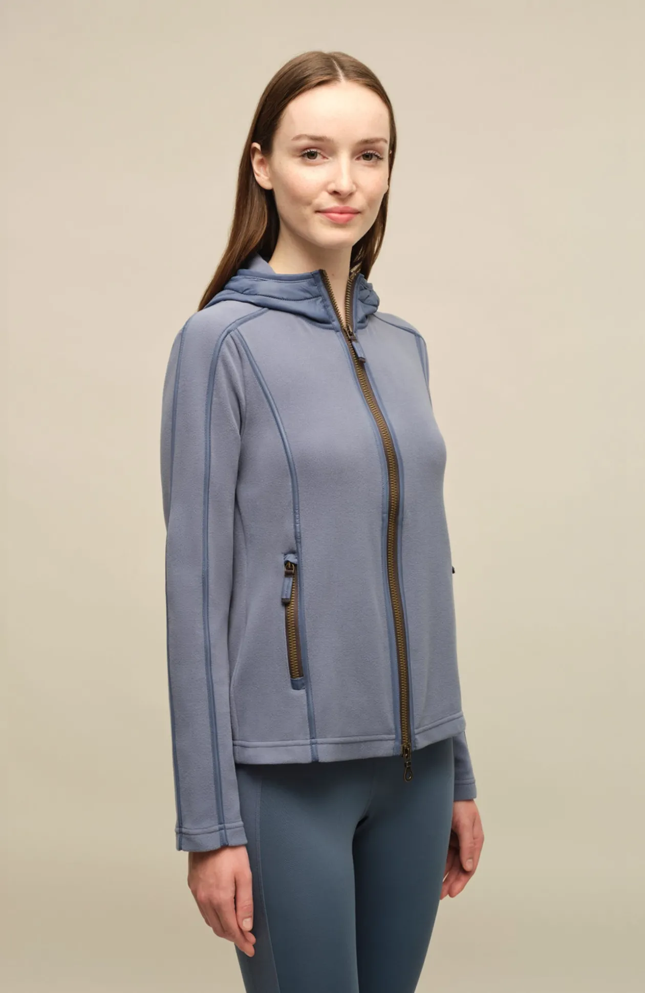 Rania Biodegradable Fleecejacke mit Kapuze