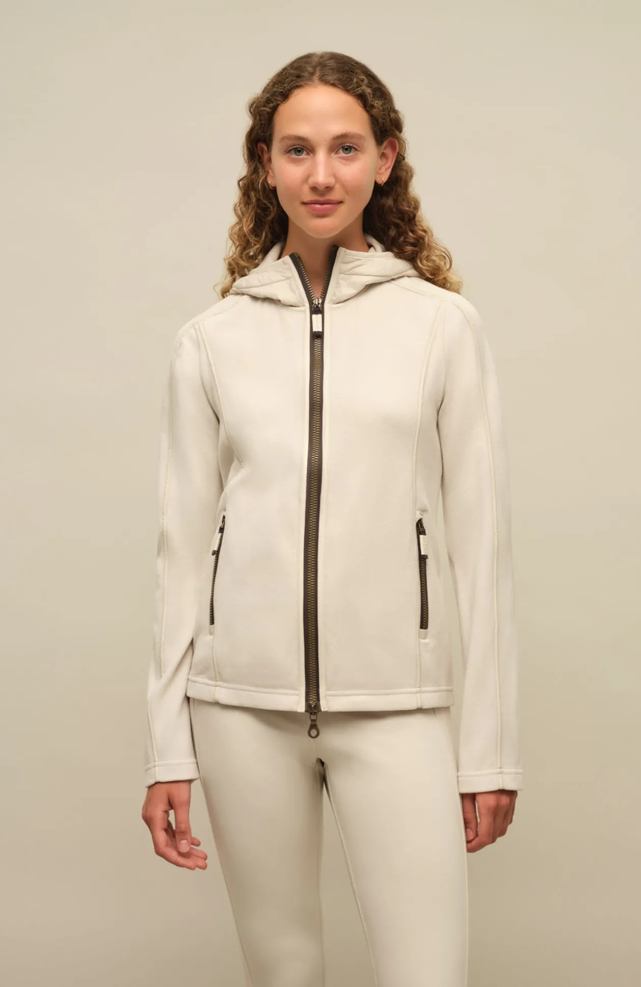 Rania Biodegradable Fleecejacke mit Kapuze