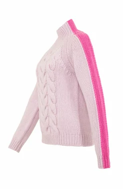 SaraCable Pullover mit Zopfmuster
