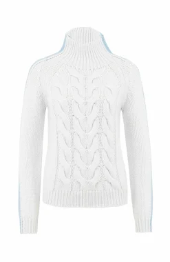SaraCable Pullover mit Zopfmuster