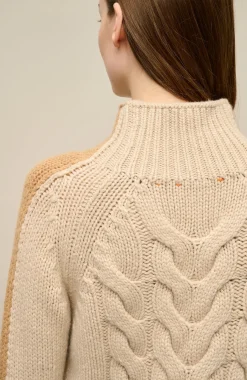 SaraCable Pullover mit Zopfmuster