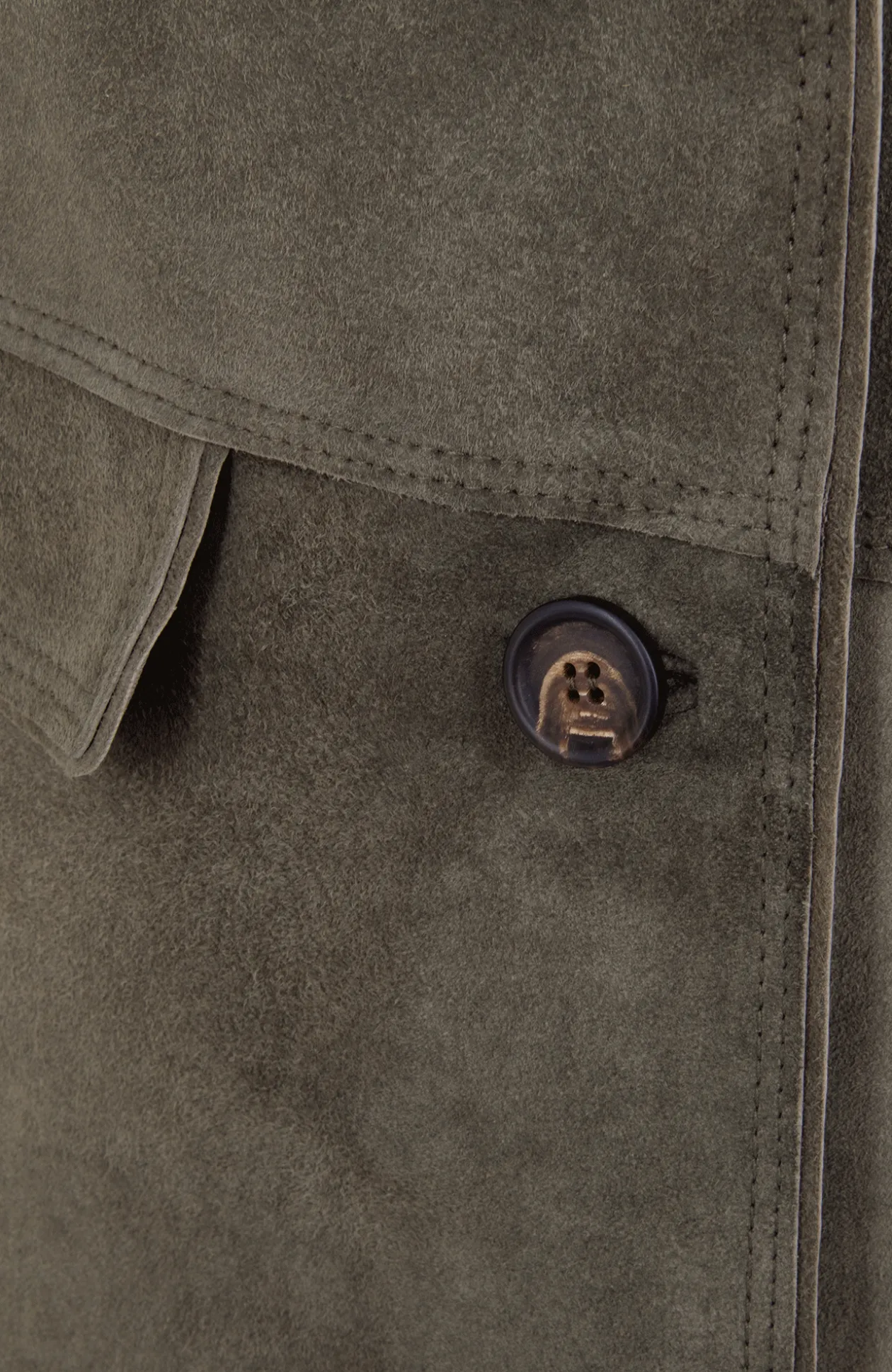 Viona Halbmantel aus Vintage Velours Leder